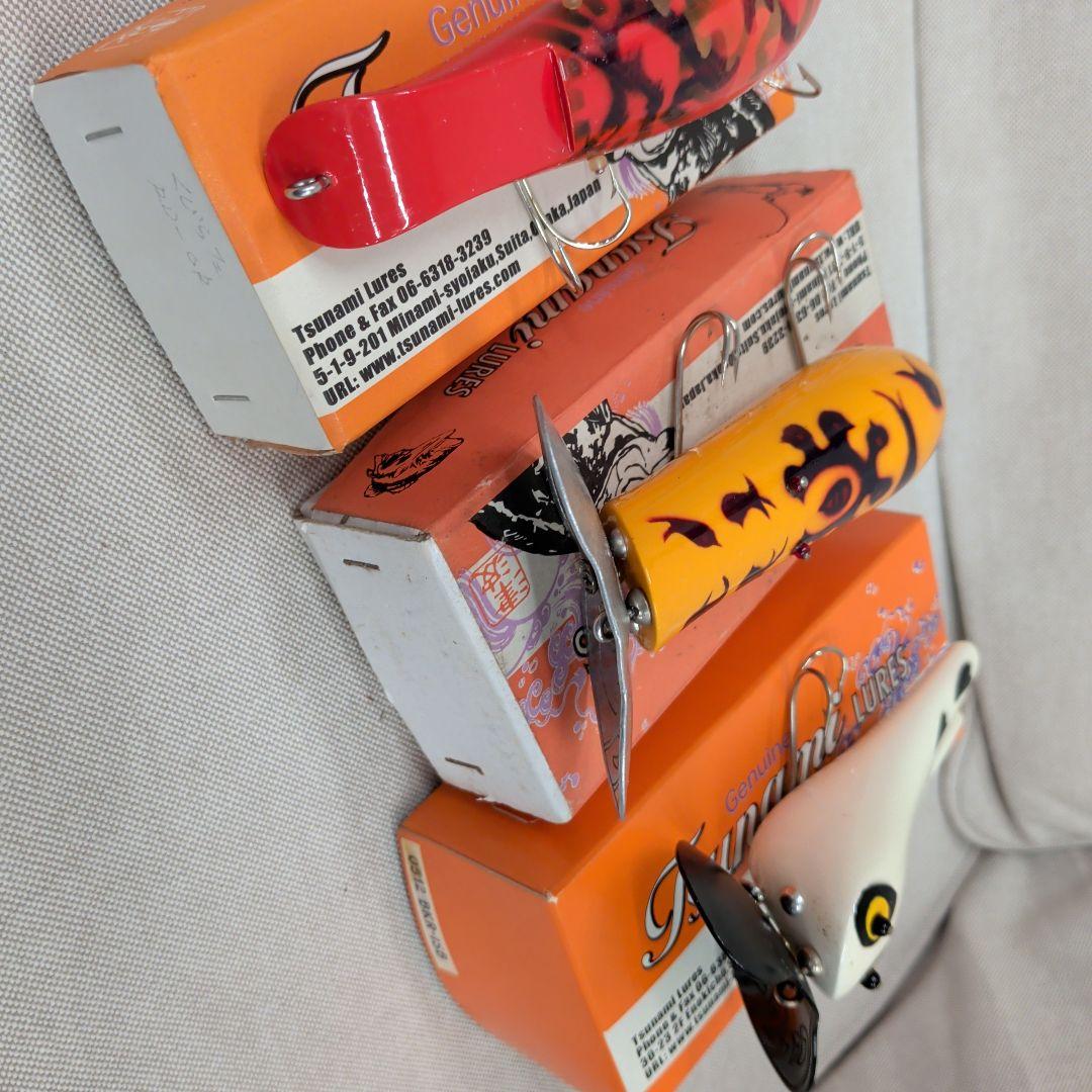 Tsunami Lures トップウォーター ルアーセット　津波　ハンドメイド
