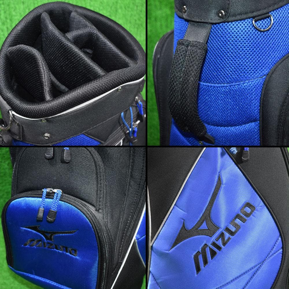 MIZUNO/ズノ ゴルフ キャディバッグ９型【ブルー/ブラック】美品！