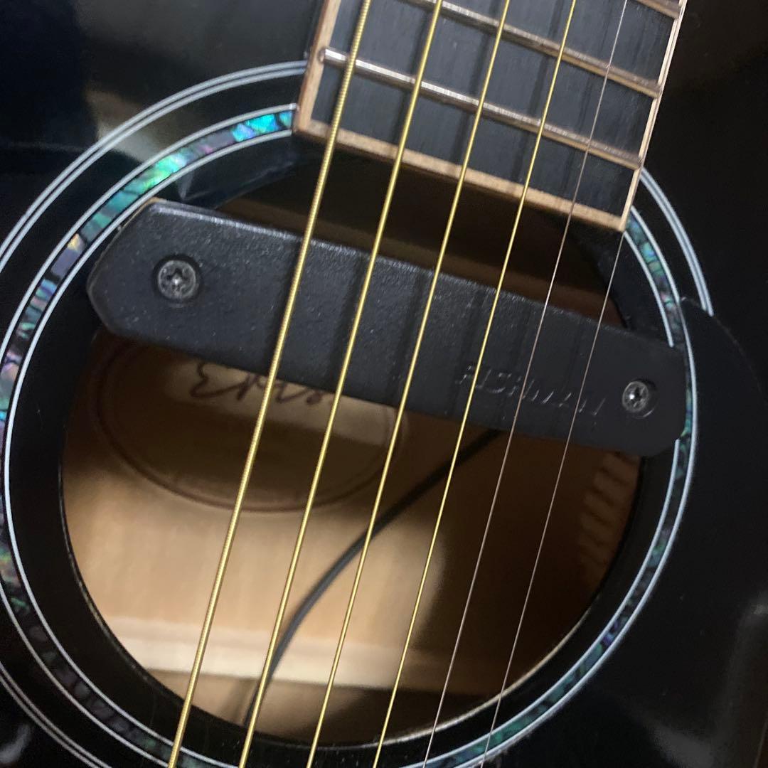 Eris アコースティックギター ブラックfishmanピックアップ付きエレアコ