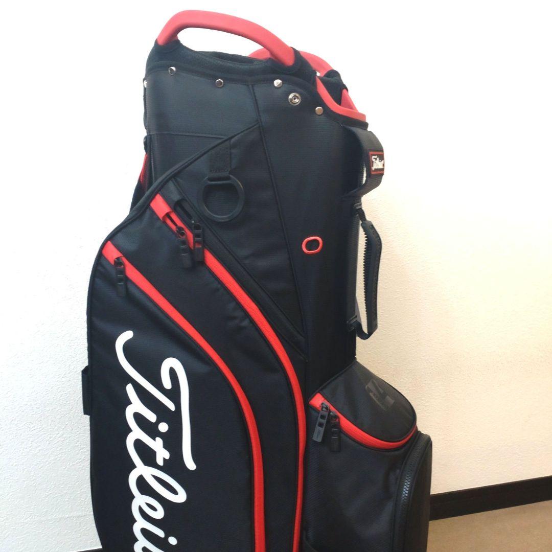 Titleist ゴルフバッグ ブラック/レッド（カート式）