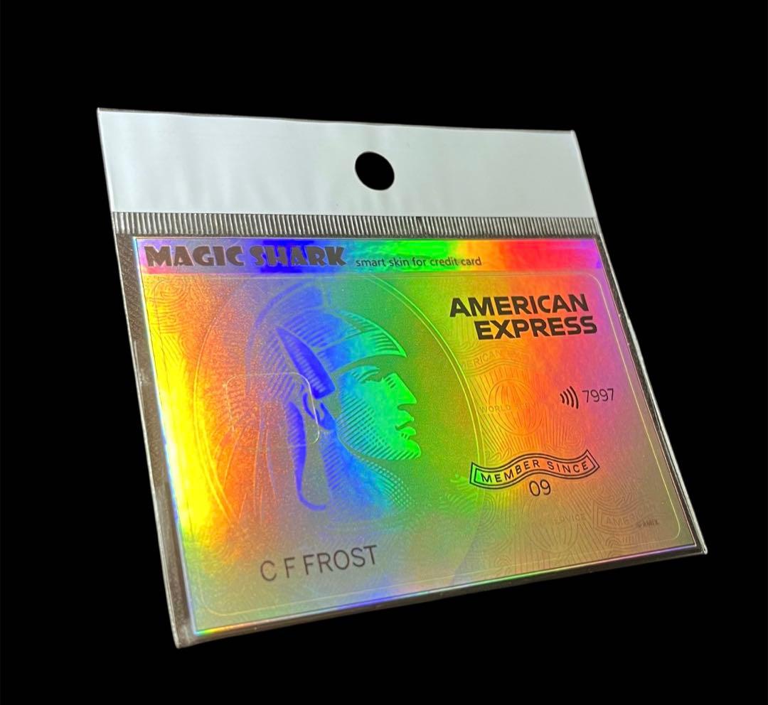アメックス ビッグフェイスホログラム クレジット ステッカー AMEX 防犯