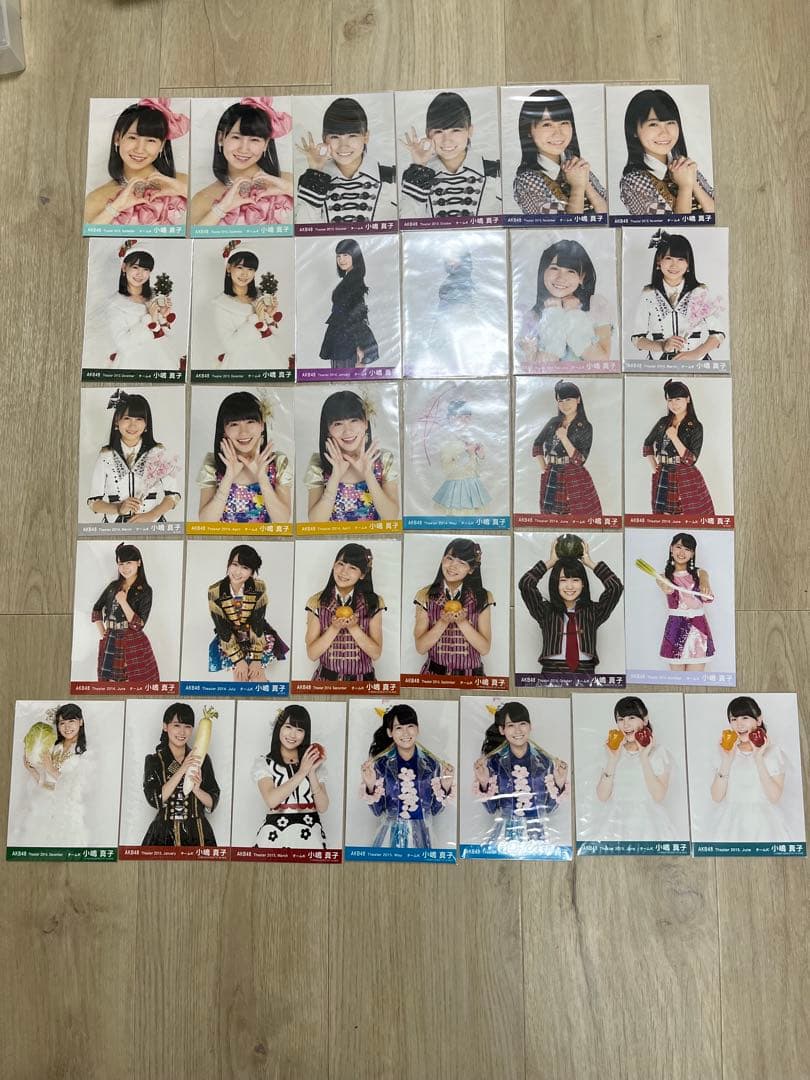 AKB48 川本紗矢 月別生写真 共通ポーズ 39枚セット 野菜 自撮り レア