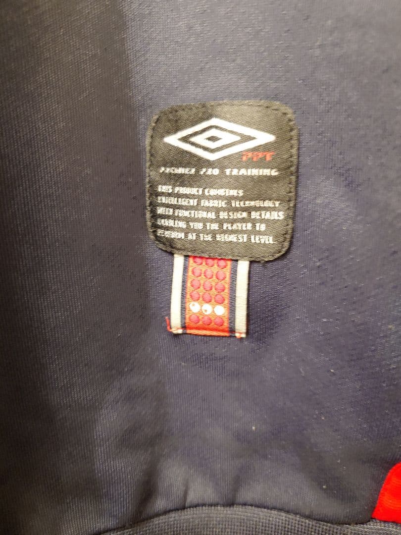 アンブロ製サッカーイングランド代表トレーニング用トラックジャケット（ジャージ）