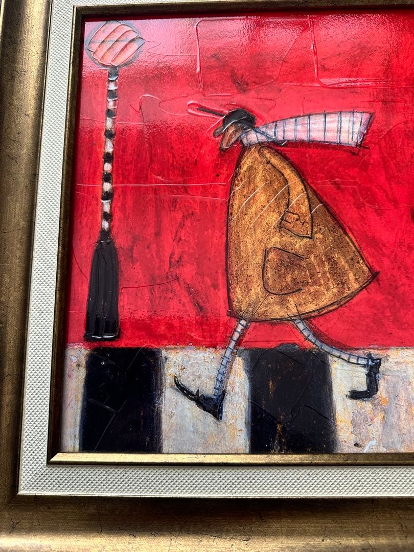 絵画 版画 額縁 サム トフト「アヒルと横断」