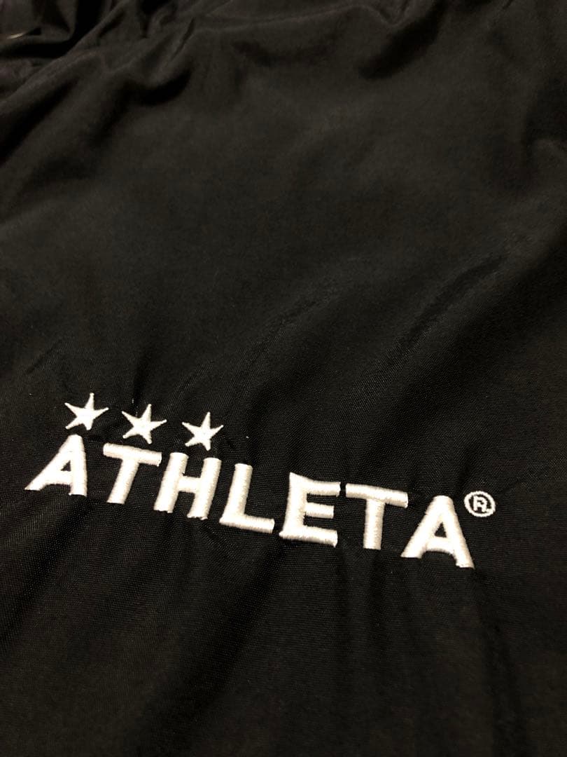 美品　アスレタ　コート　ナイロン　Lサイズ　黒