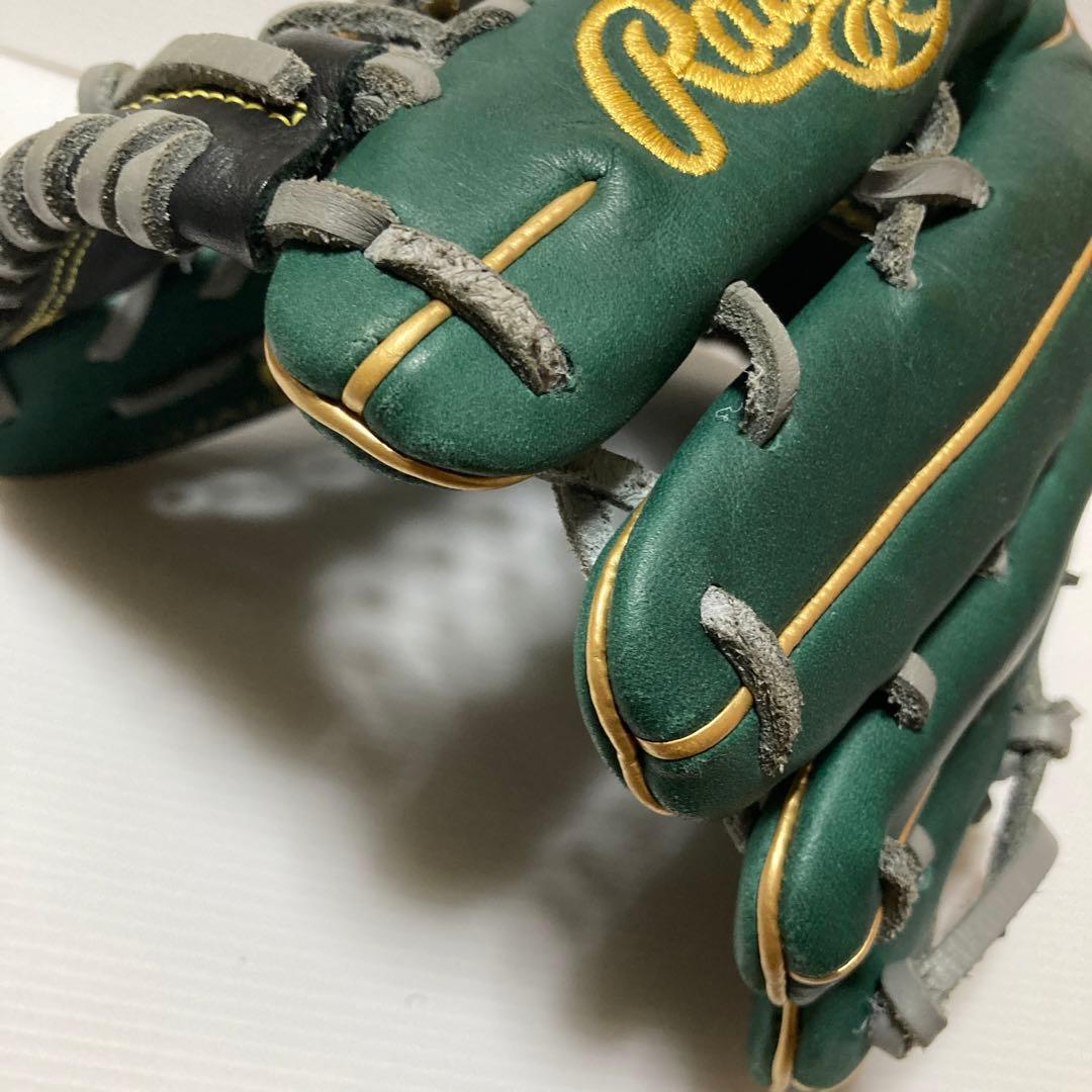 ローリングス　グローブ　軟式　外野　グリーン