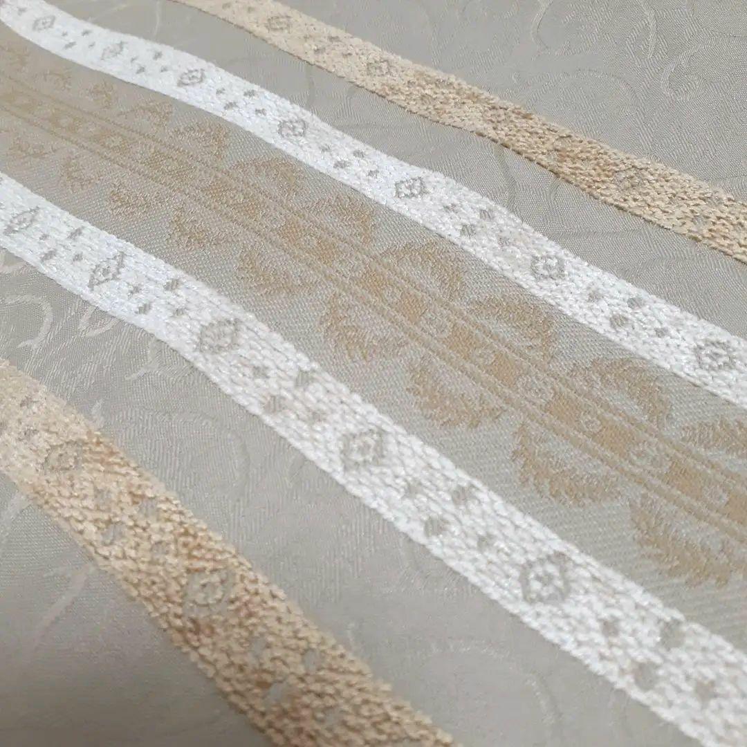 ローラアシュレイ　 ストライプ シングル布団・枕カバーセット　ベージュ系