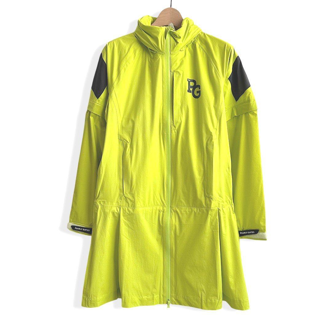 541 パーリーゲイツ ビックロゴレインワンピース定価44000円 イエロー 1