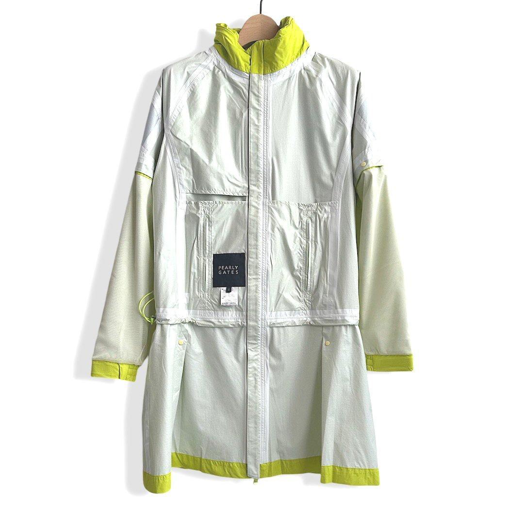 541 パーリーゲイツ ビックロゴレインワンピース定価44000円 イエロー 1