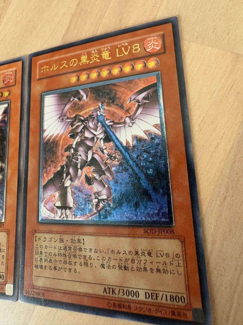 【美品級】ホルスの黒炎竜LV6 LV8 レリーフ2枚セット