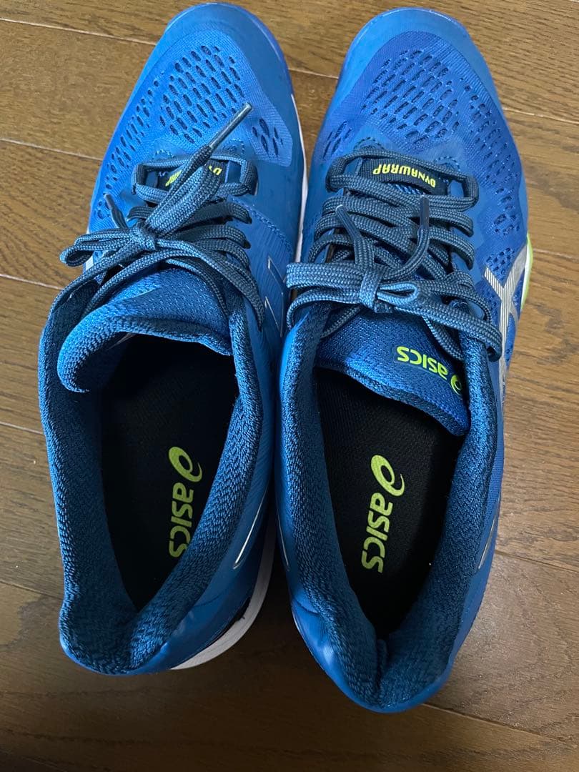 ASICS バレーボールシューズ ブルー27.0ケースおまけ付き