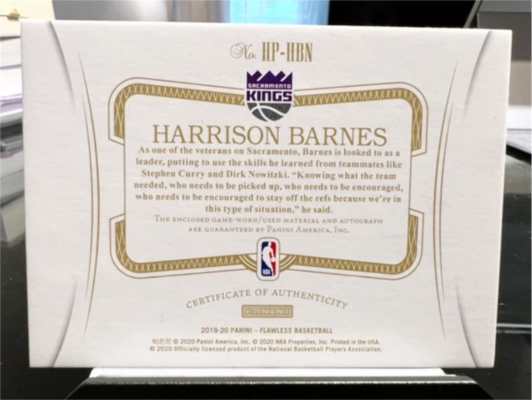 Harrison Barnes バーンズ Panini Flawless NBA
