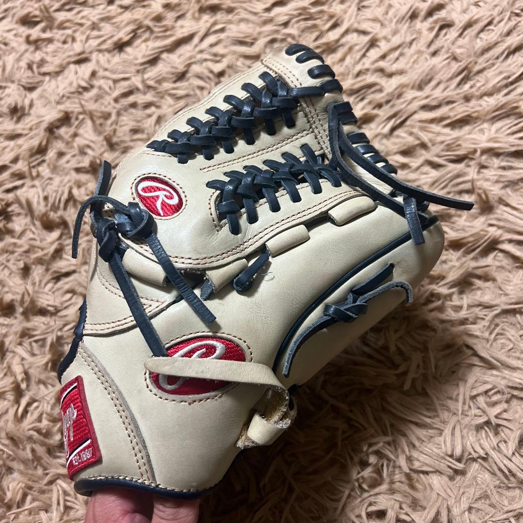 【※一気に値下げ】Rawlings 軟式 クリーム色【大人用】内野用グラブ