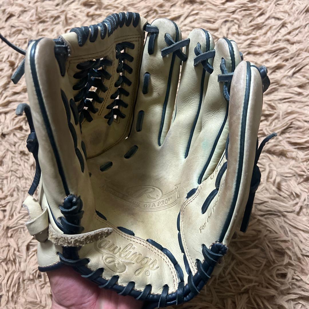 【※一気に値下げ】Rawlings 軟式 クリーム色【大人用】内野用グラブ