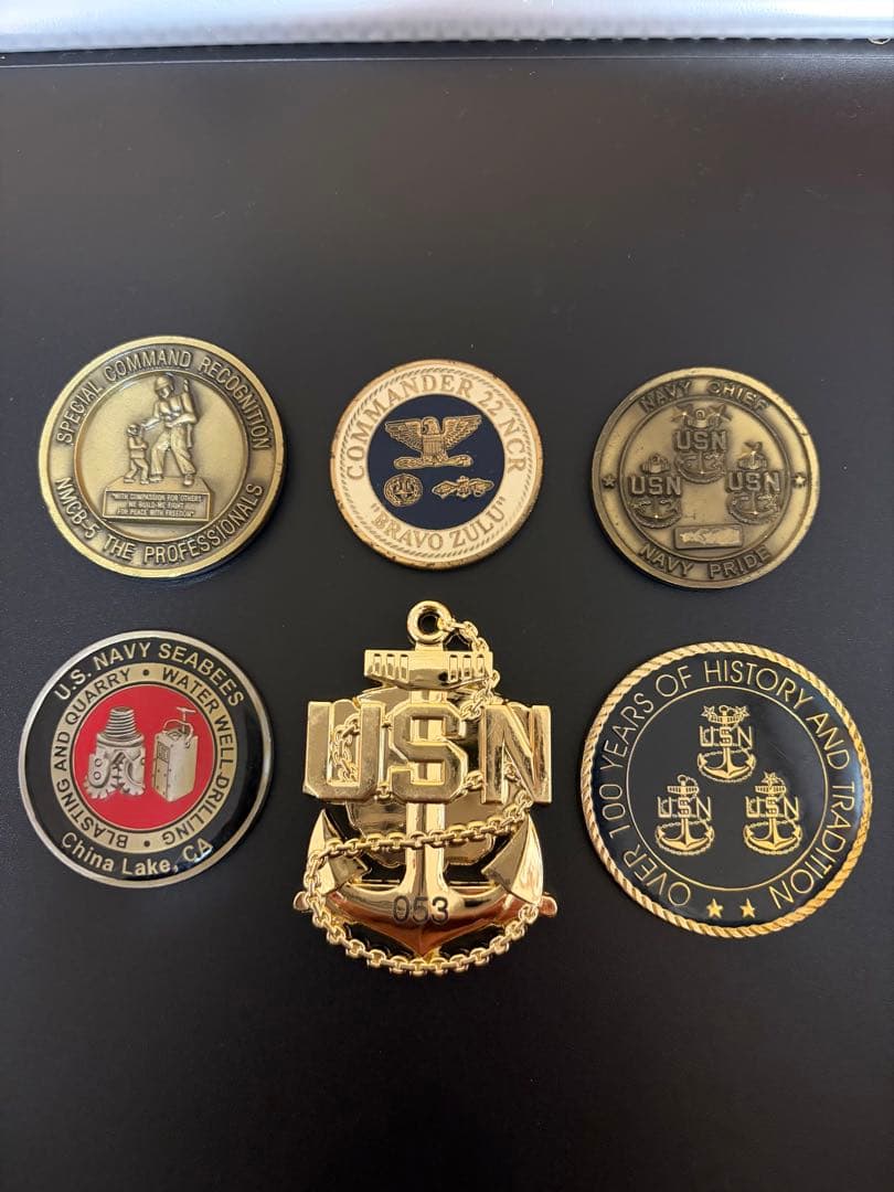 アメリカ海軍　Seabees チャレンジ　6枚セット