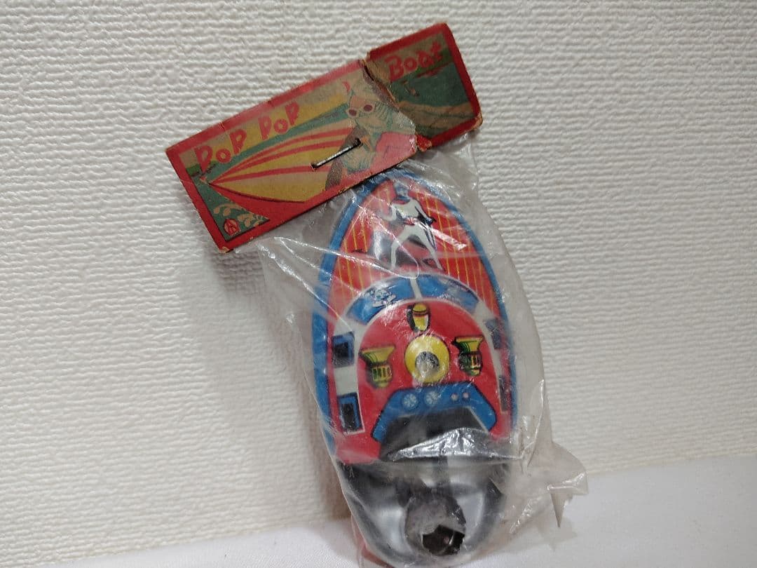 昭和レトロ1960年代当時物 月光仮面 ブリキ ポンポン船ボート