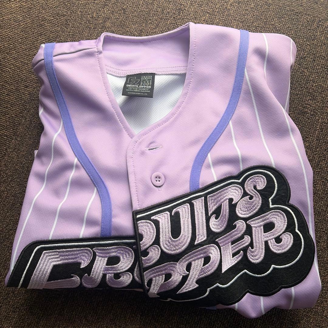 FRUITSZIPPER 仲川瑠夏 ストライプ ベースボール推しアピシャツ