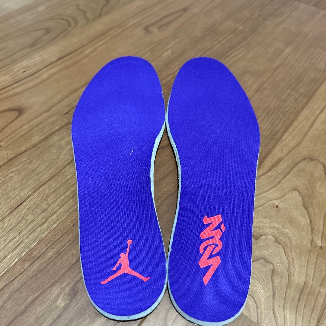 Jordan バスケットシューズ グレー/ネイビー/レッド