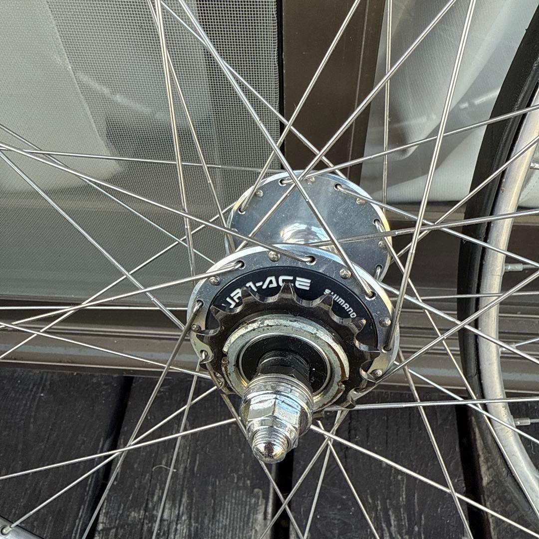 SHIMANO デュラエース HB7600NJS 競輪 ゴールドリム 前後セット