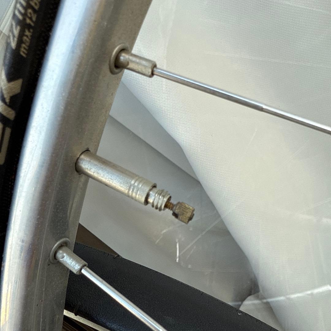 SHIMANO デュラエース HB7600NJS 競輪 ゴールドリム 前後セット