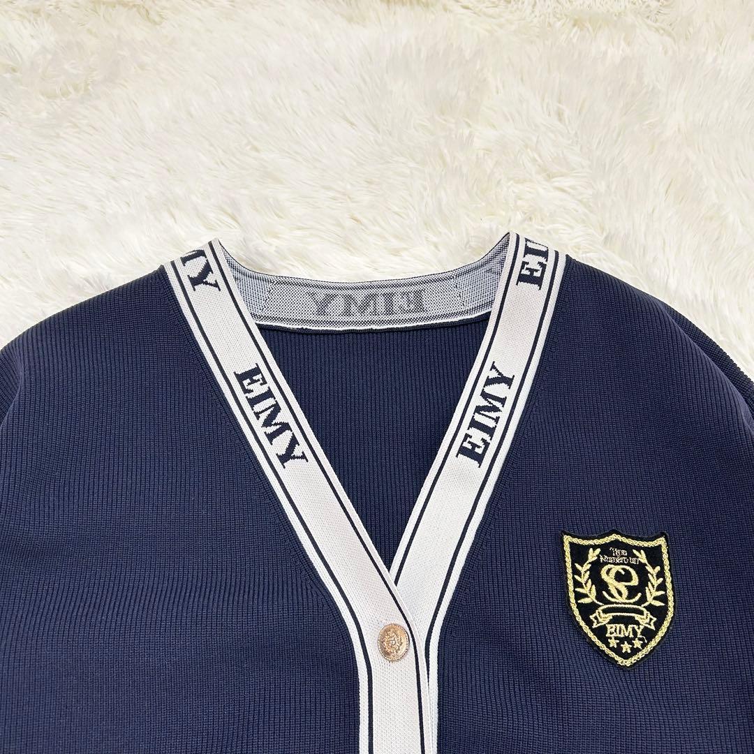 美品 エイミーゴルフ カーディガン カレッジカーディガン EIMY GOLF