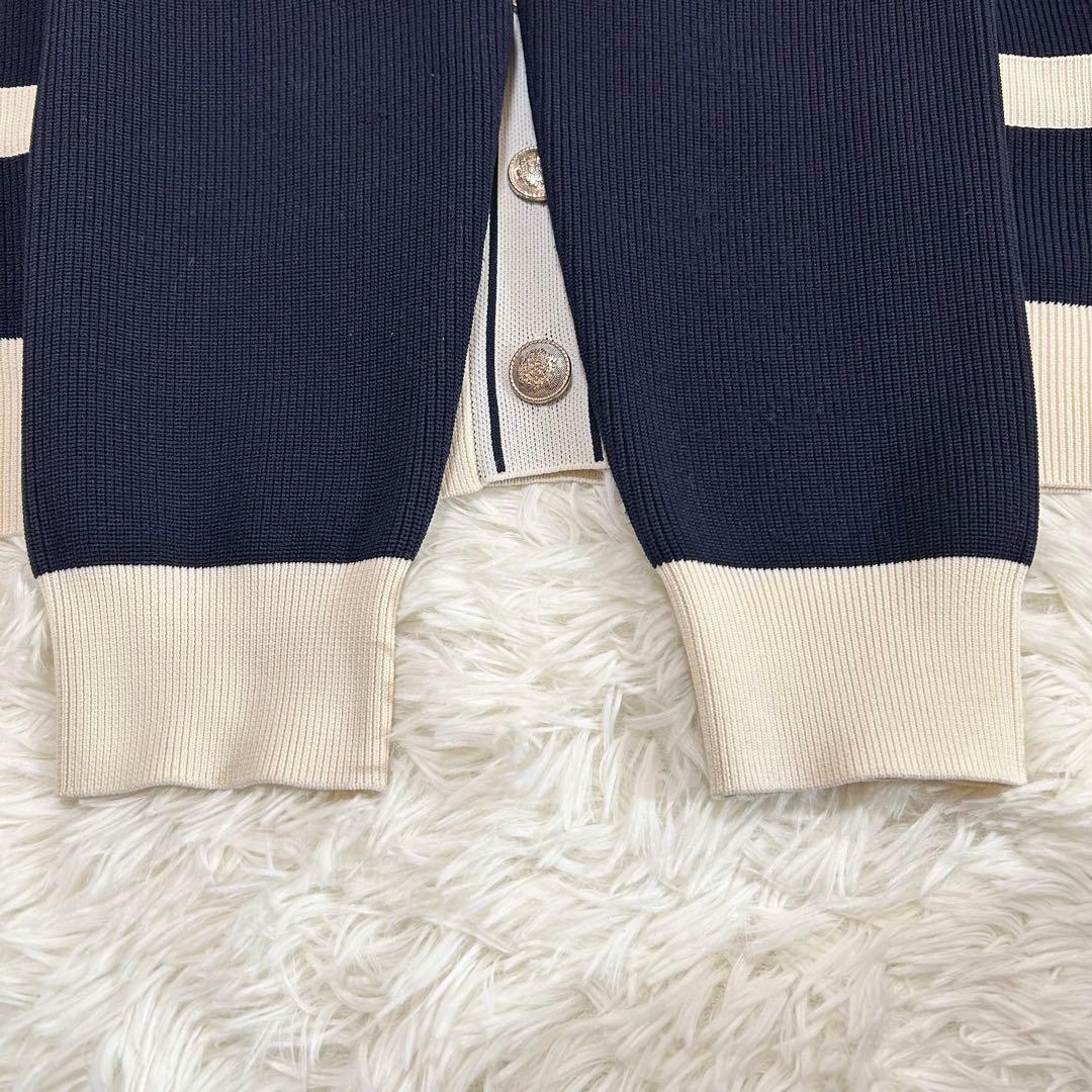 美品 エイミーゴルフ カーディガン カレッジカーディガン EIMY GOLF