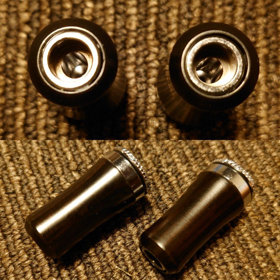 希少未使用ヒトトキワークス カスタムハンドルノブ エボニー 黒檀 x2個 IOS