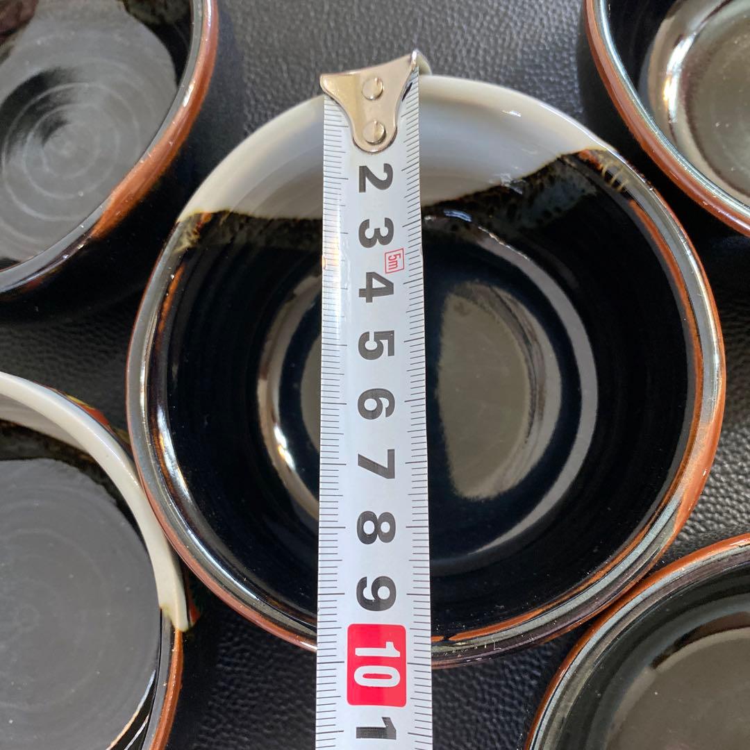 昭和レトロ新品 九谷焼 岳山小鉢揃5客セット仙人鯉 木米骨董品食器小皿取り皿陶器