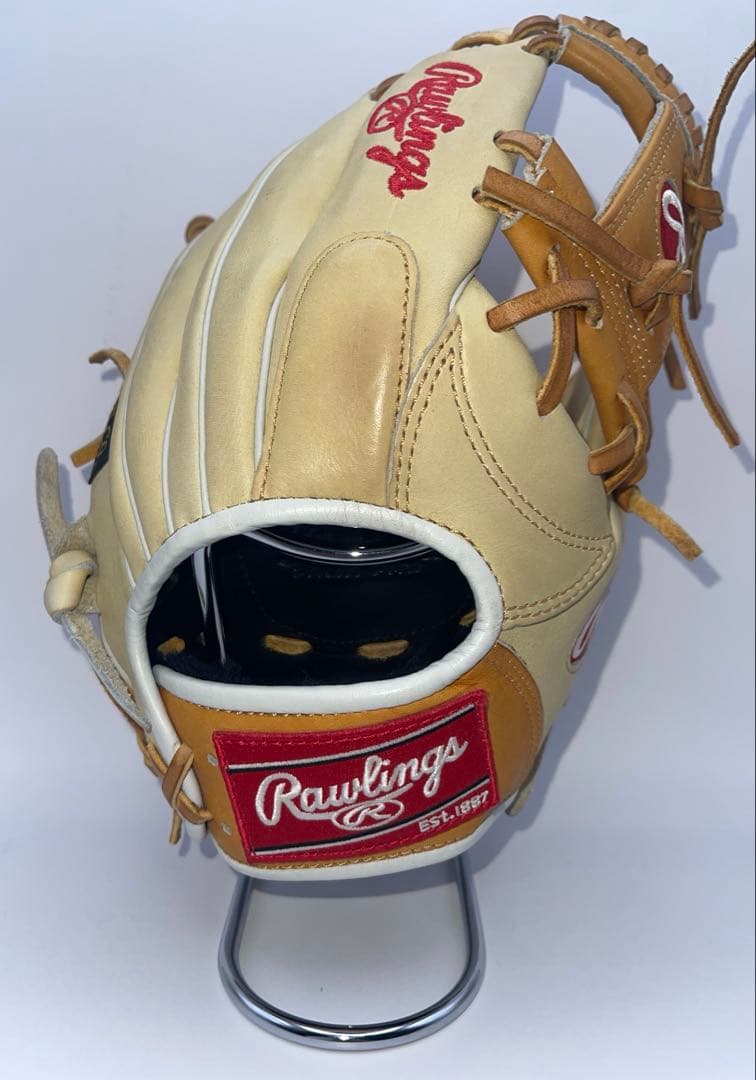 ローリングスRawlings 軟式グローブ キャメル　ブラウン　型付け済み