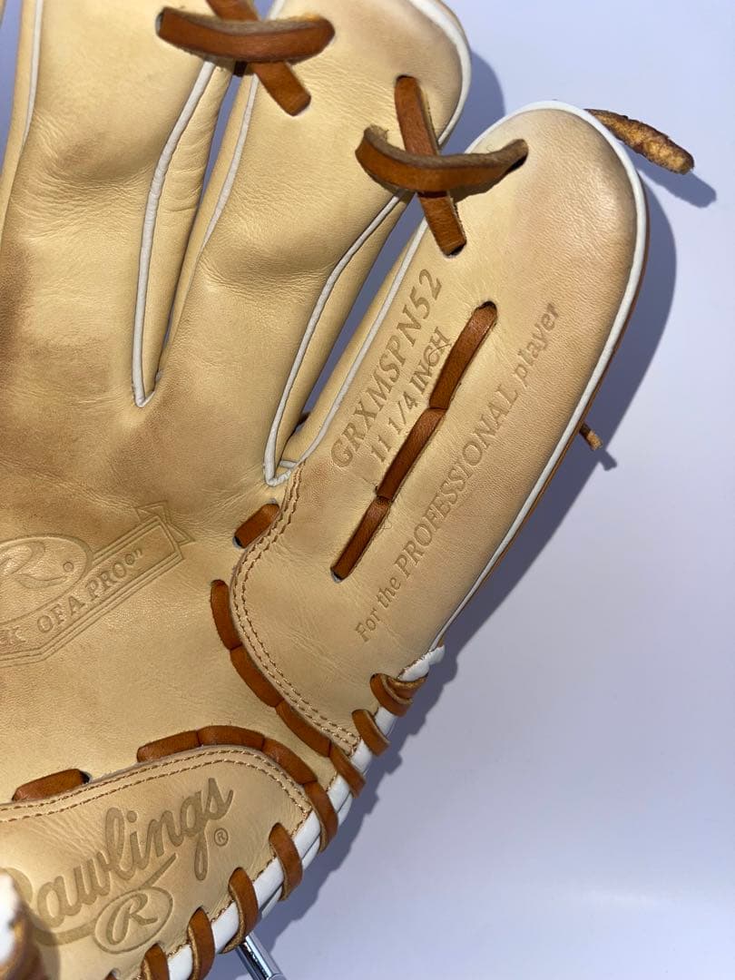 ローリングスRawlings 軟式グローブ キャメル　ブラウン　型付け済み
