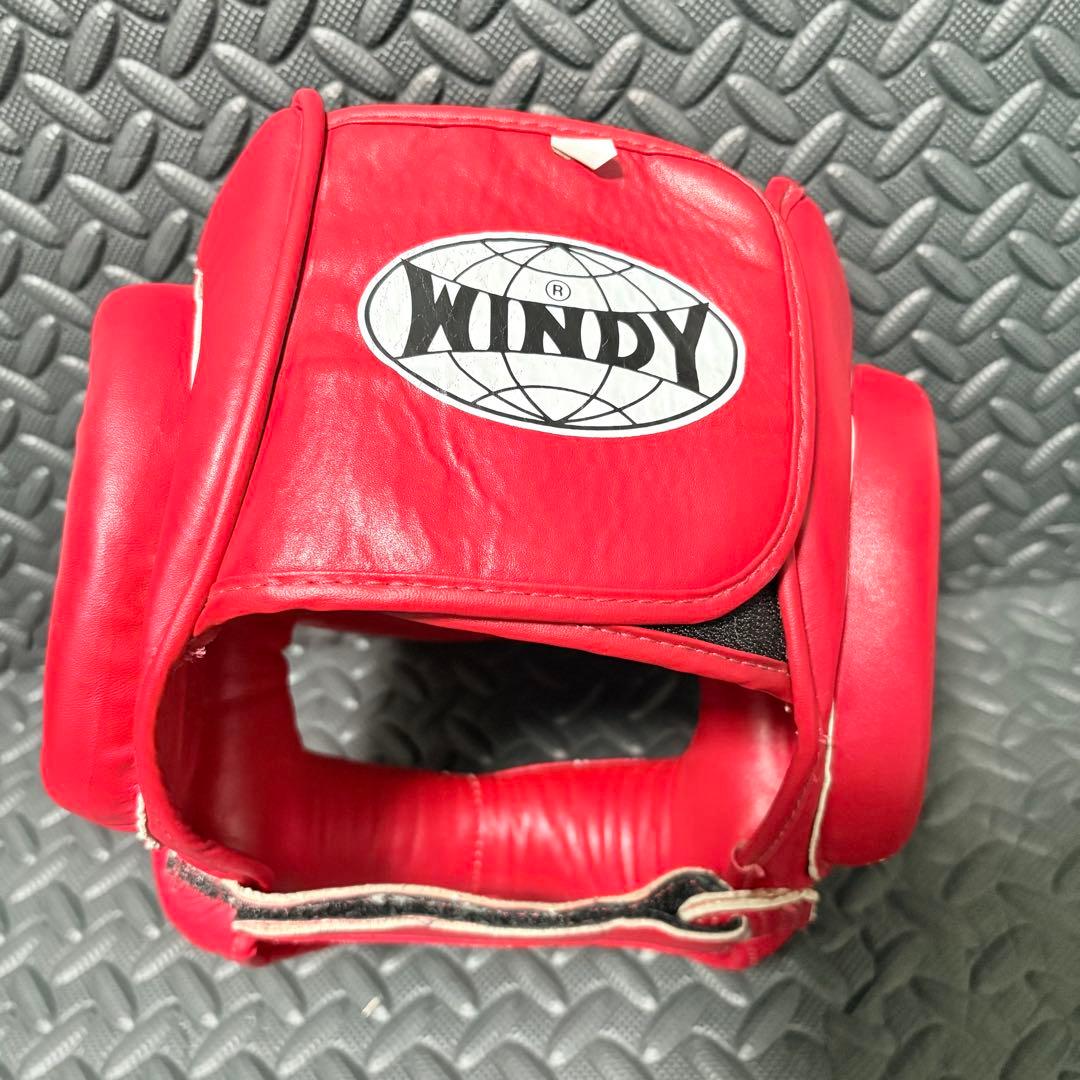 WINDY ヘッドギア フルフェイス レッド （Mサイズ）