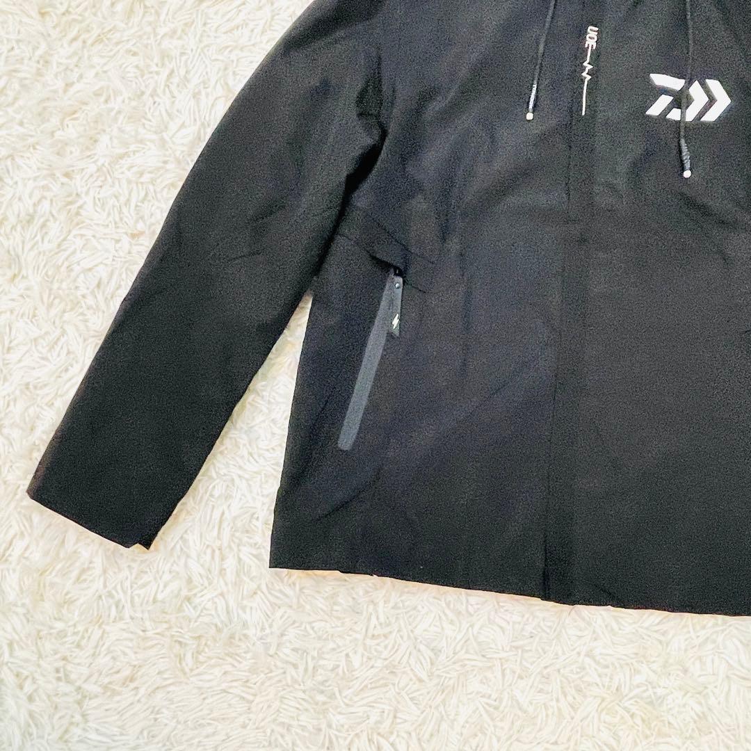 ダイワ ナイロンパーカー 黒 フリーサイズ フィッシング アウトドア 美品