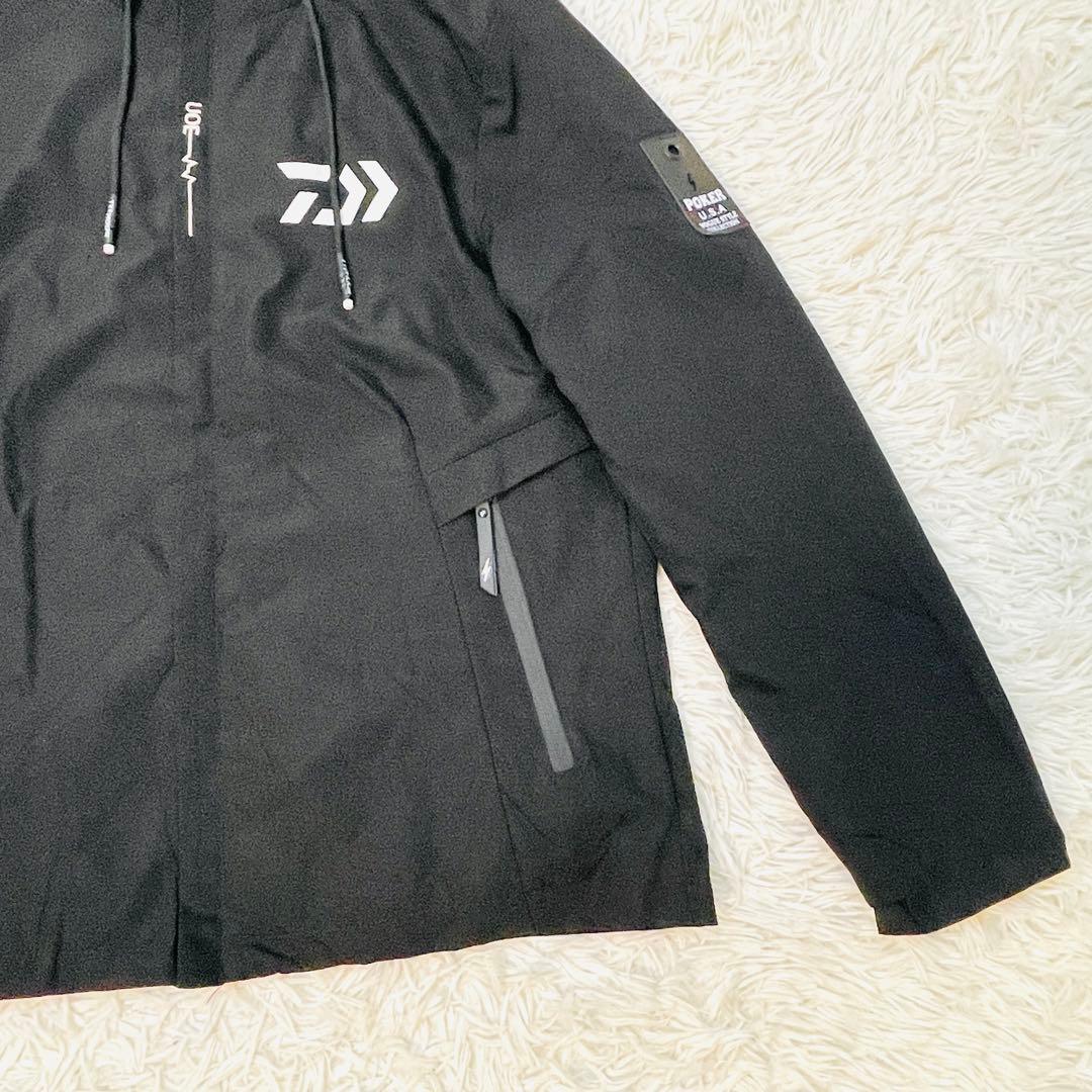 ダイワ ナイロンパーカー 黒 フリーサイズ フィッシング アウトドア 美品