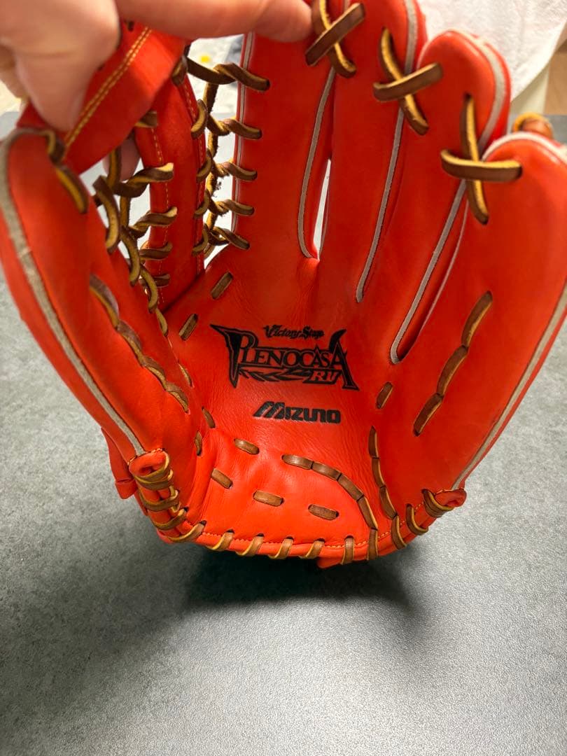 Mizuno PENOCASA 軟式グローブ オレンジ
