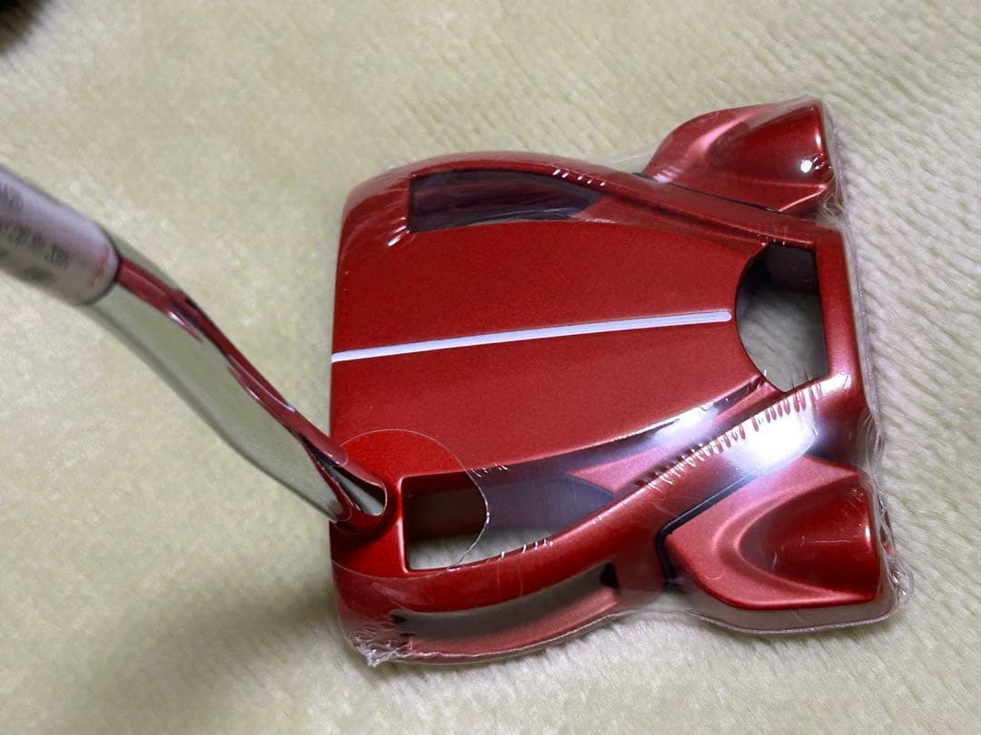 新品 スパイダー レッド パター ダブルベンド 33インチ カバー付き