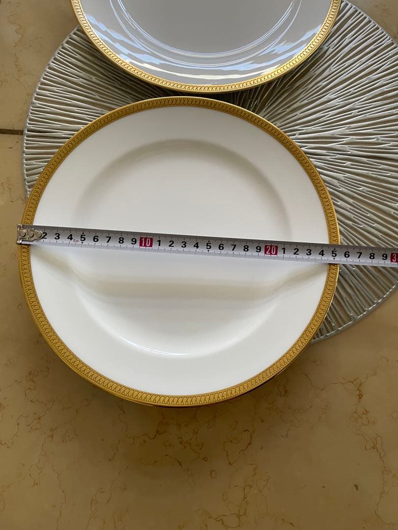 大倉陶園★片葉金蝕約26cm×2