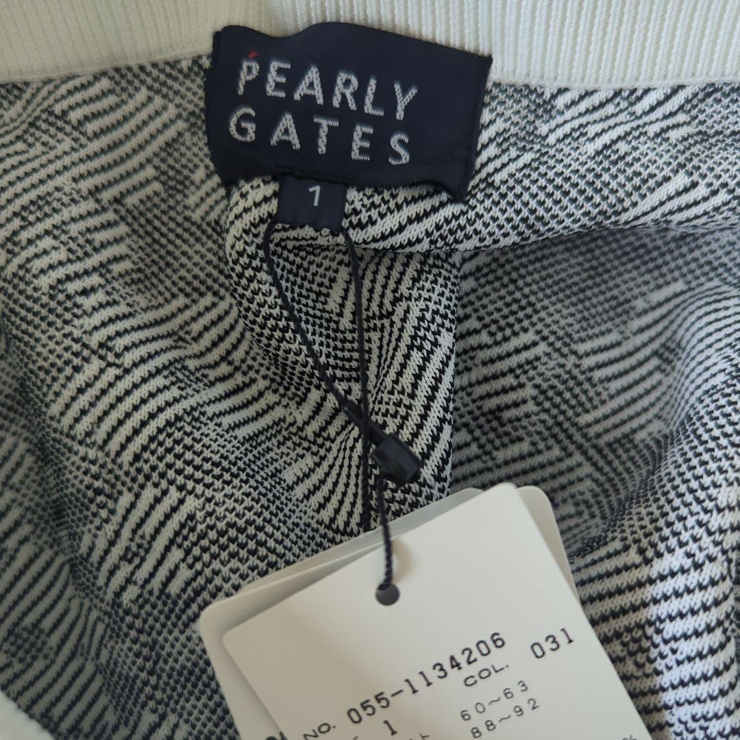 新品PEARLY GATES 花柄 チェック スカート