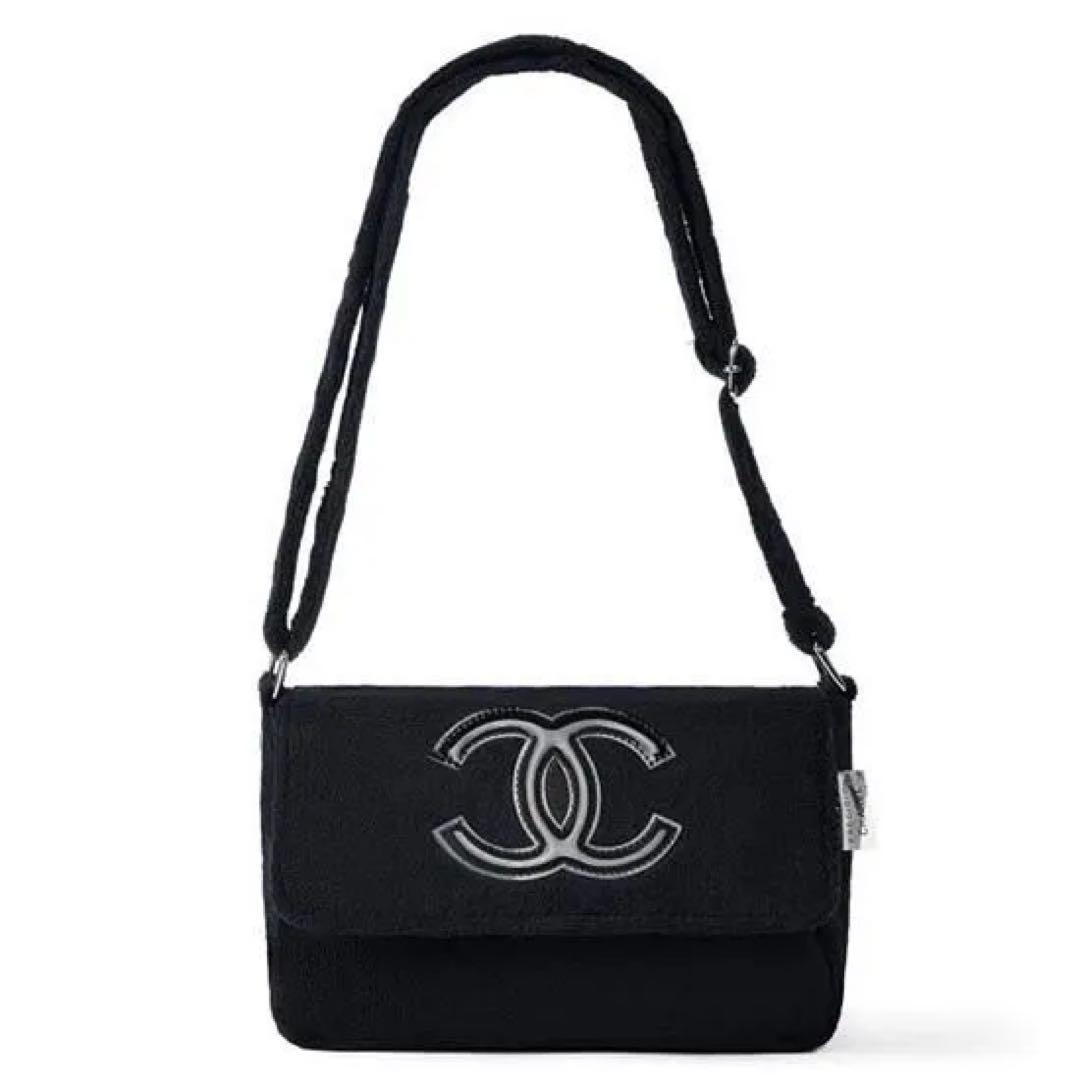 備*送様 CHANEL シャネル ミニバッグ ポーチ ブラック×ブラックロゴ