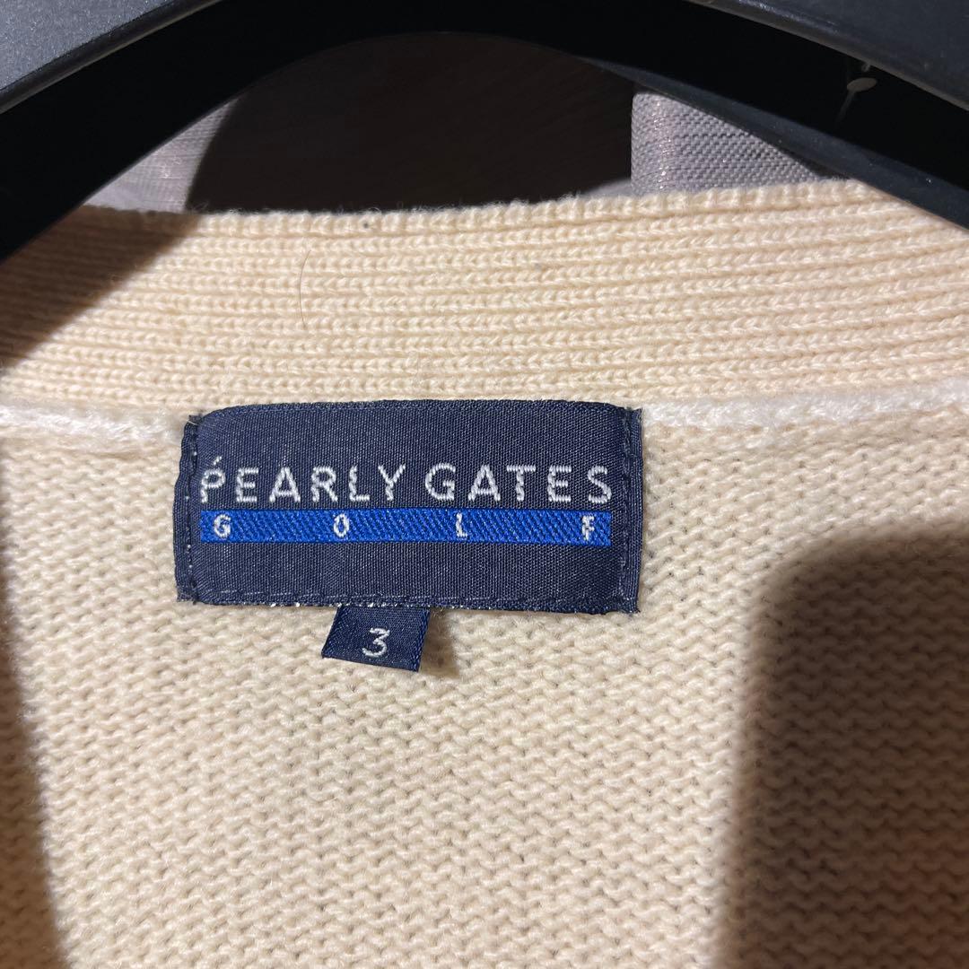 PEARLY GATES ゴルフ カーディガン　サイズ3 パーリーゲイツ　ニット
