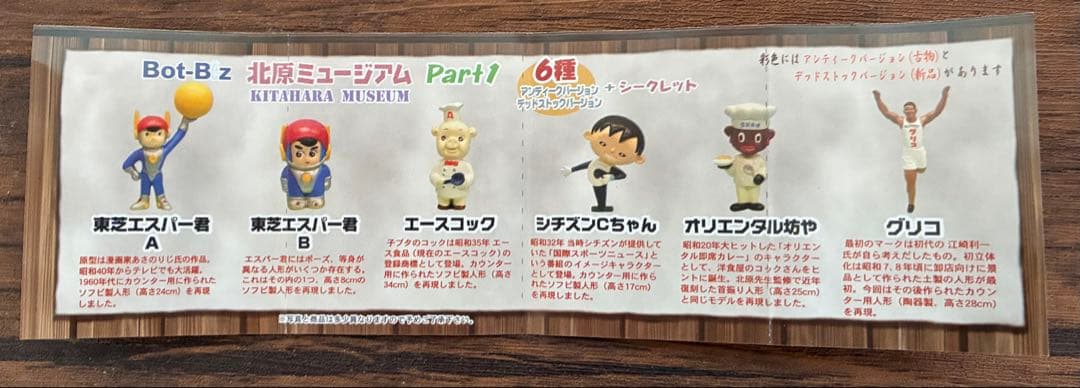 Bot-Bz 北原ミュージアム Part1 フィギュアセット懐かしのレトロキャラ