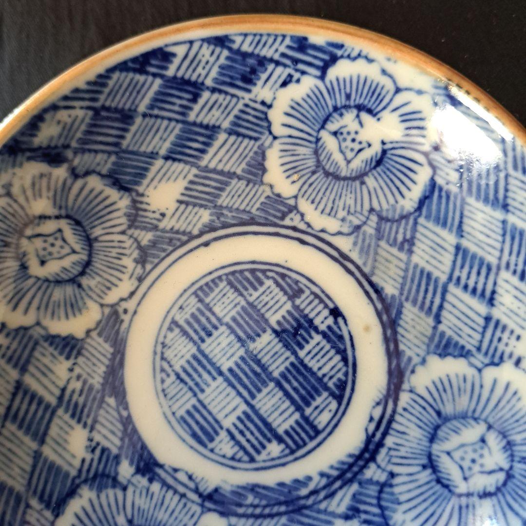 「印判の楽しみ 羊歯と花のモチーフ」 皿(直径16cmと11cm) 6客セット