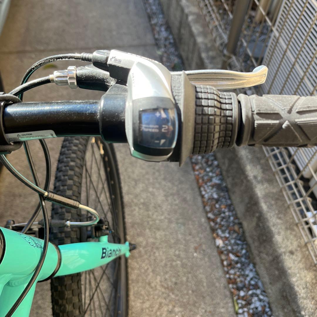 Bianchi Pista チェレステ7段変速 子供用クロスバイク　オマケ付