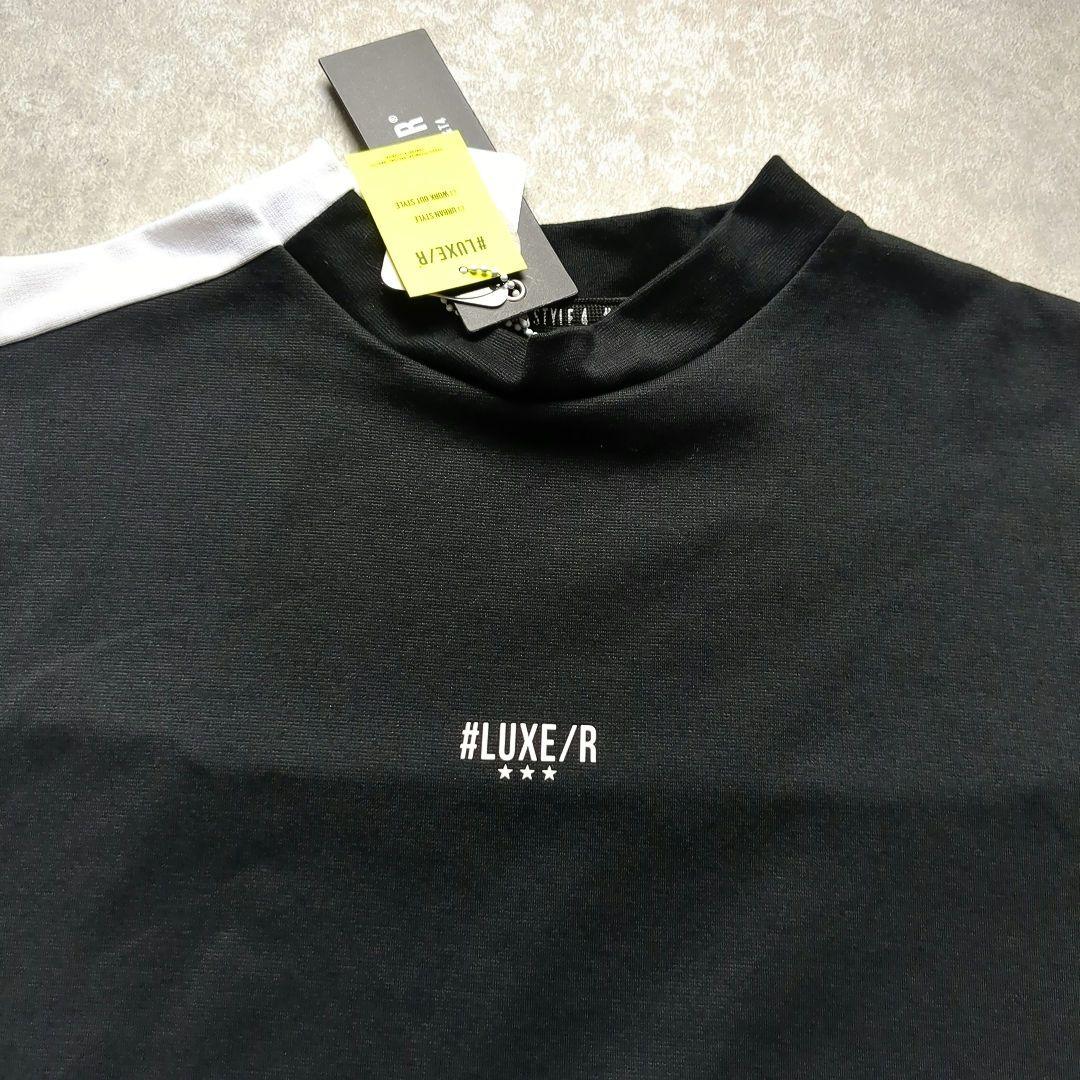 【完売品】　LUXE/R 　ラグジュ　メンズ　ゴルフシャツ 　М　半袖　ブラック