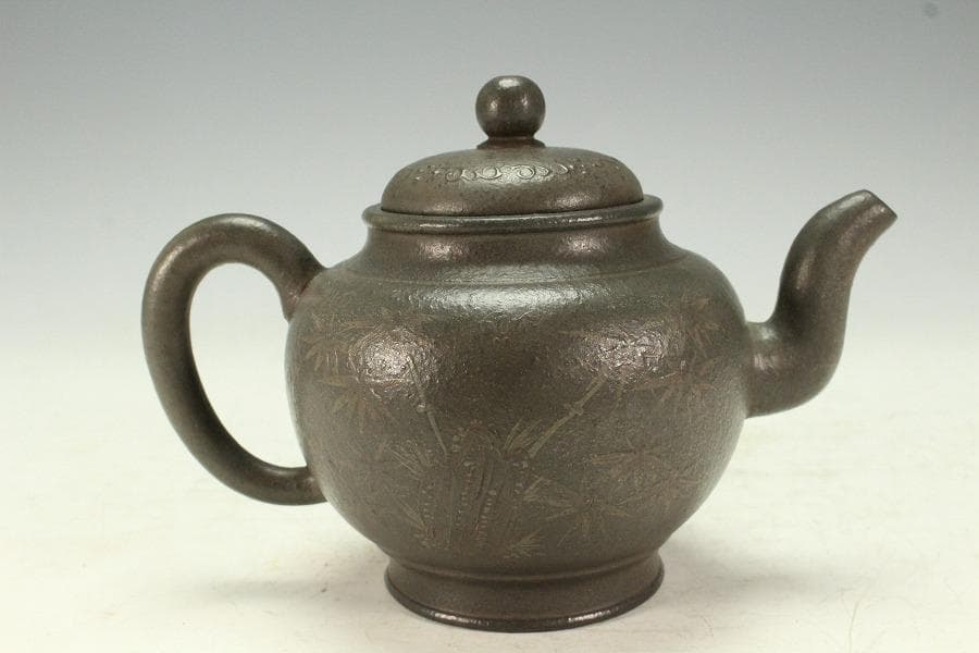 中国美術 煎茶壷 急須 在印 煎茶器(K-YC696)