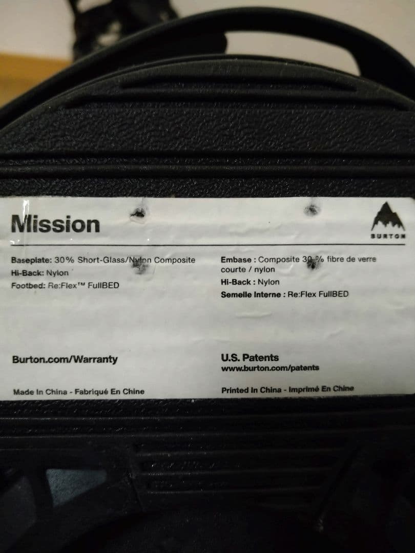 BURTON バートン Mission Re:Flex ミッション Lサイズ