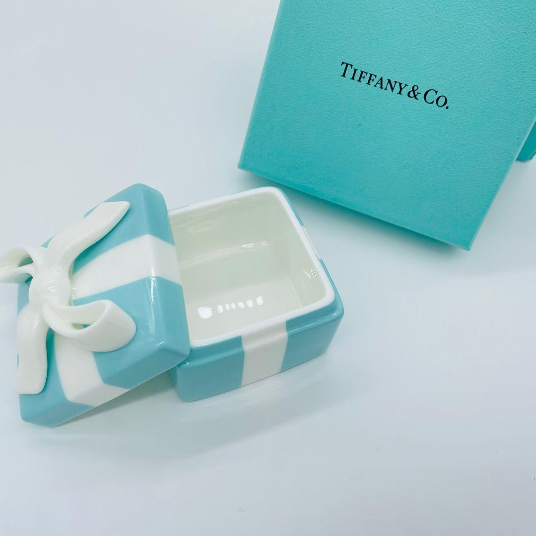Tiffany ティファニー ブルーボックス 小物入れ ブルー 陶器