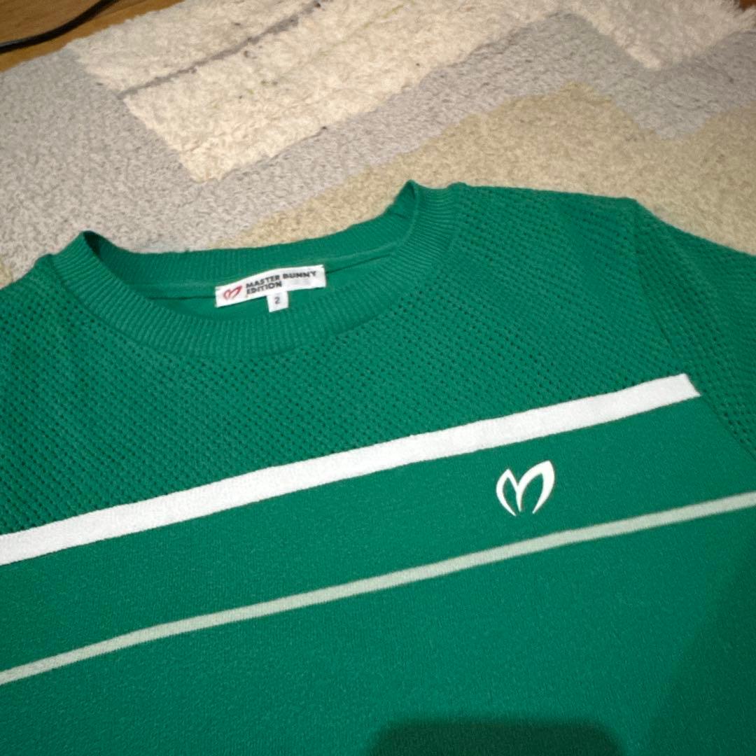 master bunny edition Korea　緑色 メッシュTシャツ