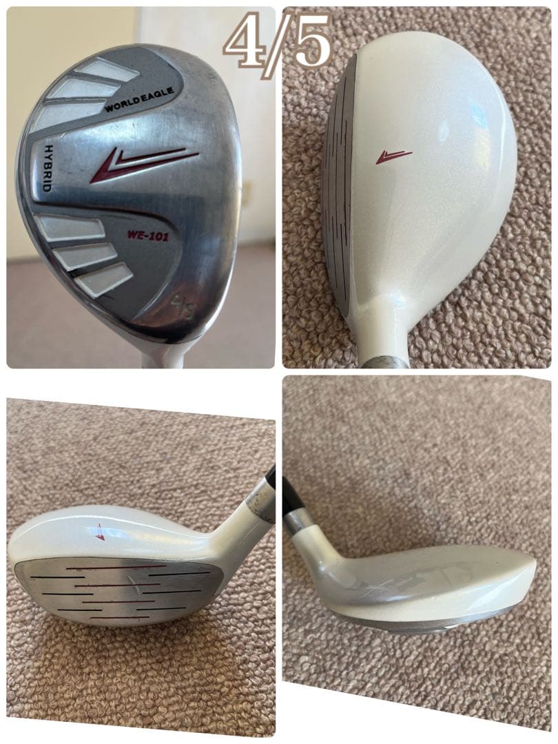 WORLD EAGLE 統一レディースゴルフクラブ9本セットキャディバッグ付