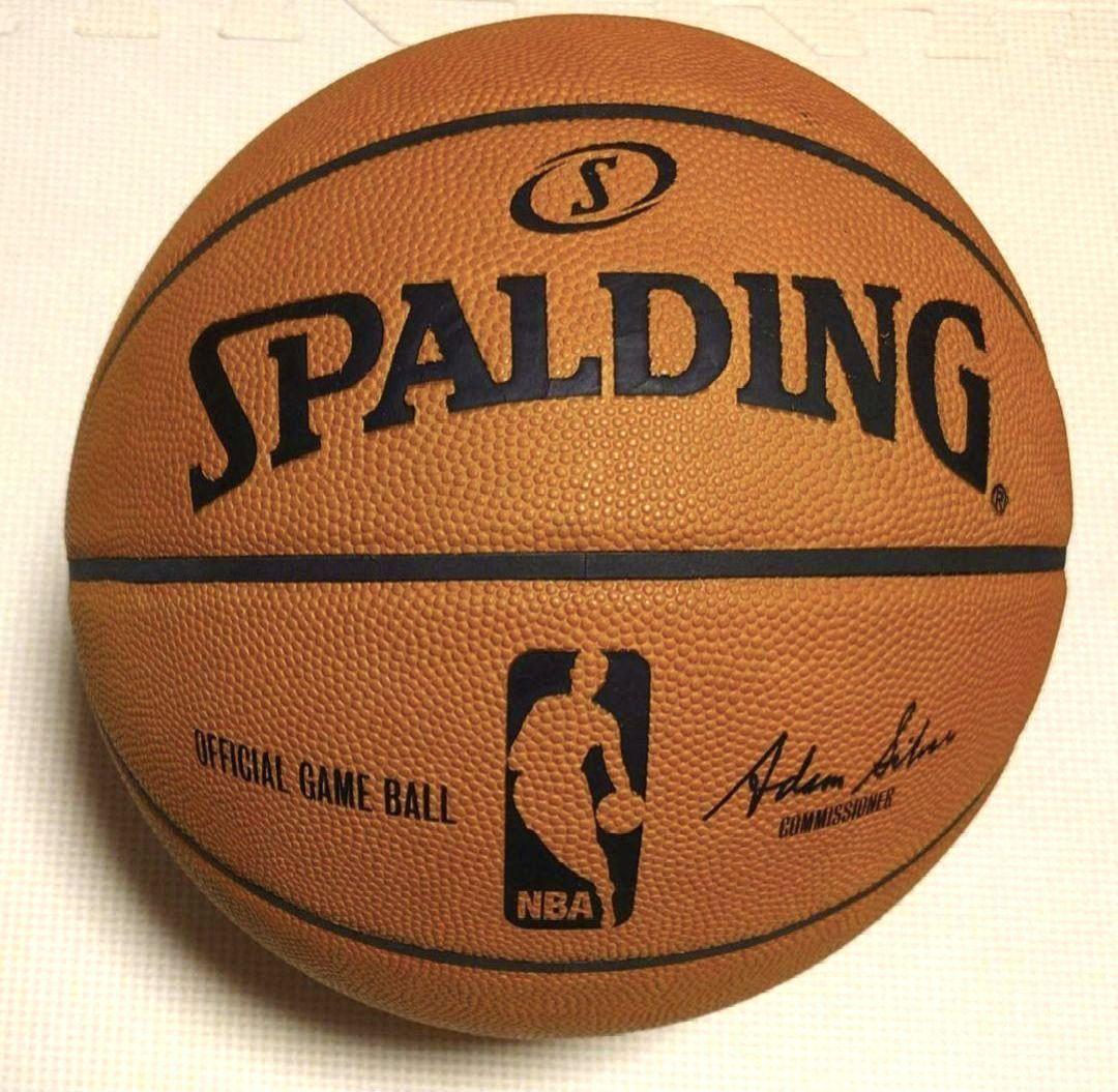 【希少新品】 SPALDING NBA 公式球 6.5号 天然革皮