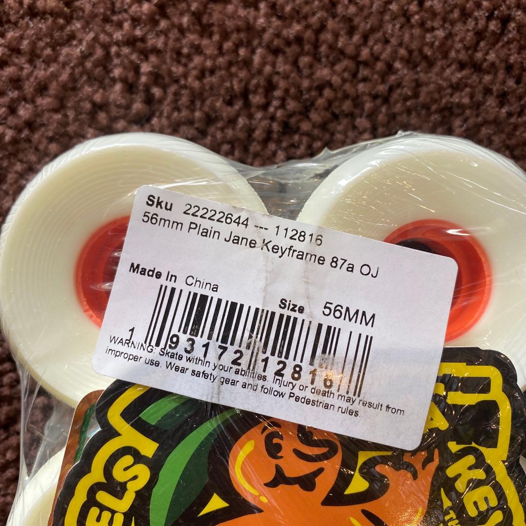 OJ WHEELS オージェイウィール Plain Jane 56MM 87A